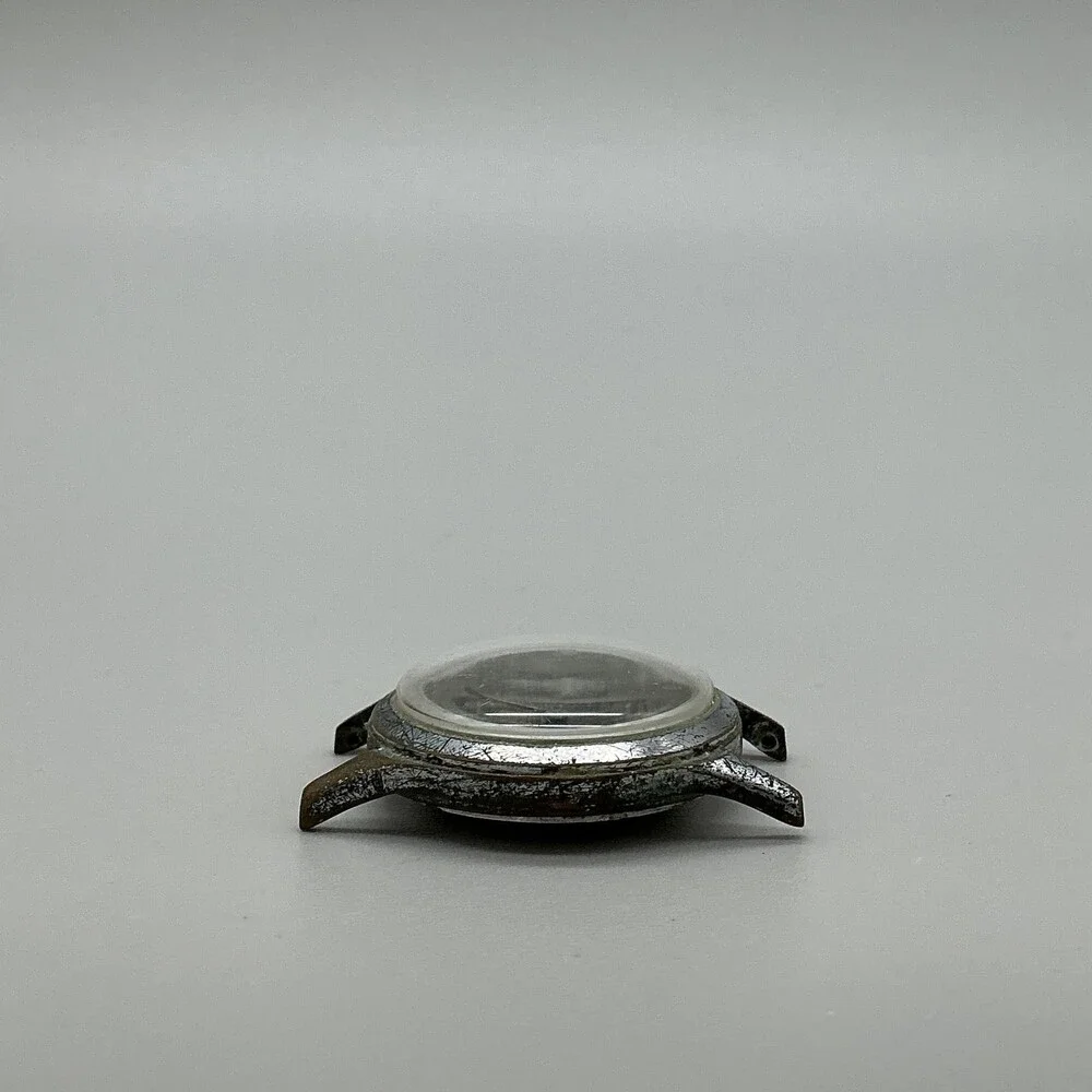 Vintage 1940s Military Bulova WWII Era Mens Watch 30mm Black Dial Not Running